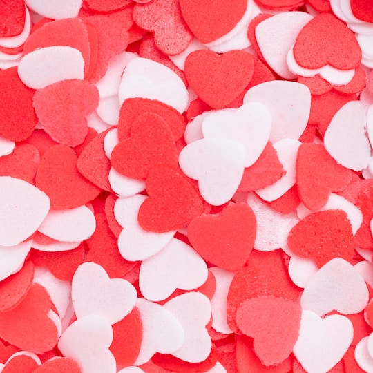 Sweet Tooth Fairy® Red & White Heart Edible Confetti
